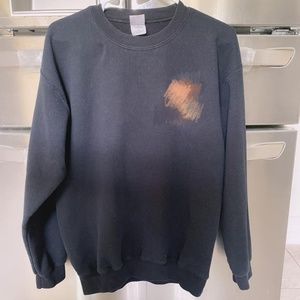 New unisex black shirt long sleeve sz M sweatershirt top t shirt